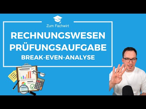 Accounting exam question: Break-even analysis for certified specialists (IHK)