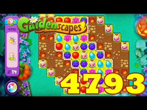 Gardenscapes Level 4793 HD Walkthrough | 3 - match game | gameplay | android | ios | GameGo Game