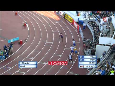 100m Final Helsinki 2012 European Athletics Championships