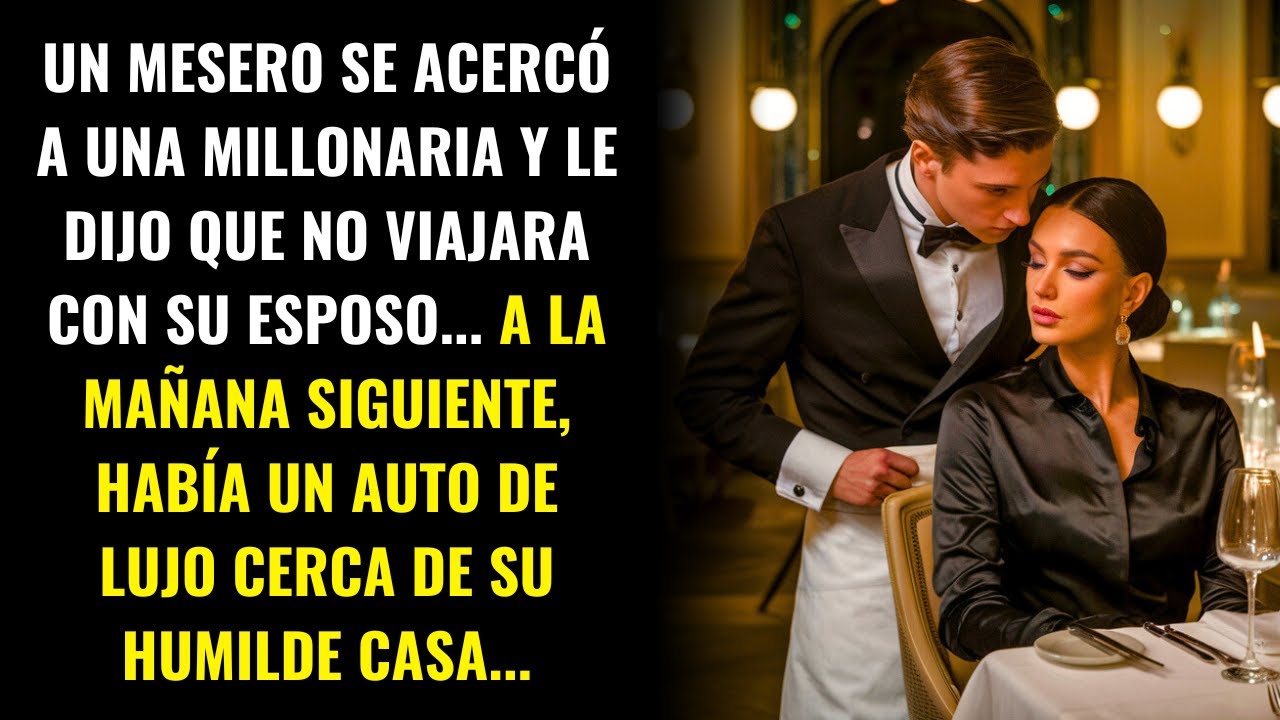 MILLONARIA ES ALERTADA POR UN MESERO: "¡NO VIAJE CON SU ESPOSO!"... A LA MAÑANA SIGUIENTE, HABÍA...