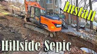Stunning Septic System Installation on a Hillside - A Must-See!