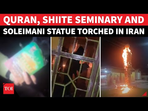 Iran RIOTS: Quran, Shia Seminary & Soleimani Statue Burn | Anti-Khamenei Protests Explode On Day 6
