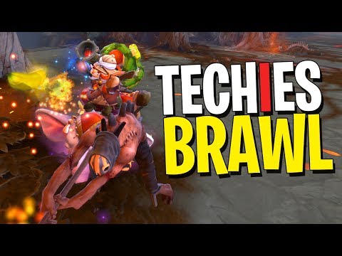 Getting Caught Up In A Brawl - Techies DotA 2