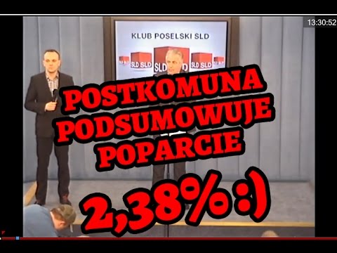 Postkomuna podsumowuje 2,38% poparcia :)))