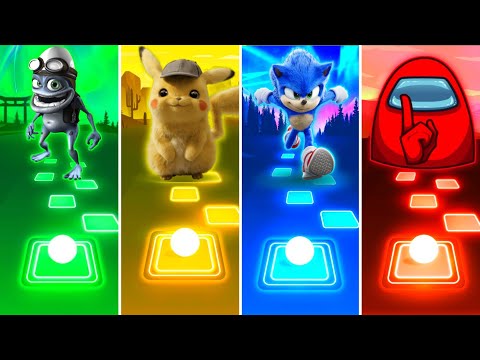 Crazy Frog Vs Pikachu Vs Sonic Vs Among Us - Tiles Hop EDM Rush
