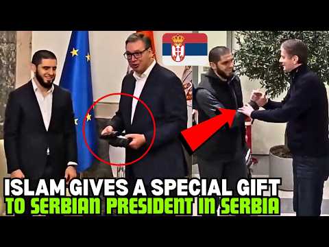 Islam Makhachev Gives Special GIFT To Serbian President (FULL MEETING)