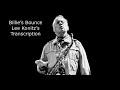 Billie's Bounce- Lee Konitz's (Eb) transcription. Transcribed by Carles Margarit