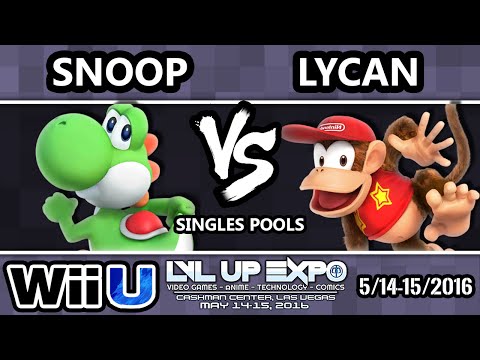 LVL Up Expo - PWRUP | Snoop (Yoshi) Vs. Lycan (Diddy Kong) SSB4 Pools - Smash Wii U - Smash 4