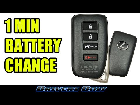 Lexus Key FOB Battery Replacement (Smart Key Remote) - RX 350, NX 300, LX 570, ES 350, RC 350, IS