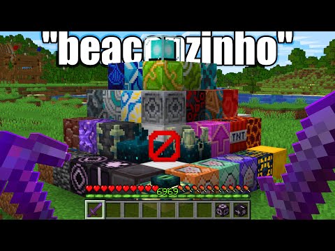 Eu fiz UM BEACON com TODOS os ITENS ILEGAIS do MINECRAFT! (*fui banido?*)
