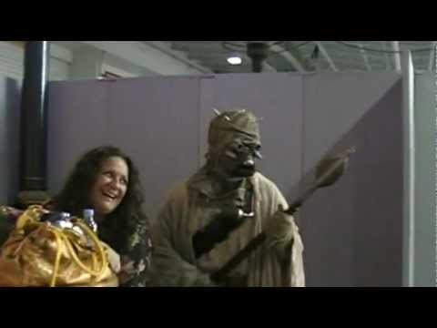 Jawa and Tusken Raider at The entertainment Media Show 07/10/12
