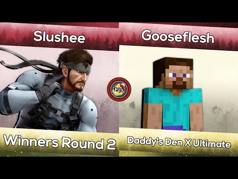 Slushee (Snake) vs. Gooseflesh (Steve) | Daddy's Den X Ultimate | Smash Ultimate WR2