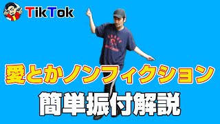 【TikTokで大人気】"愛とかノンフィクション"ステップ解説までバッチリ！簡単ダンスレクチャー【初心者も安心の反転＋ゆっくりカウント付き】