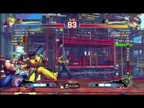 Playerjun52 (Ken) vs OTinhoso (Guy) - SSF4AE2012 Endless -1080p HD-
