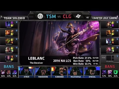 TSM vs CLG Game 3 | Semifinals Season 4 NA LCS Spring 2014 Playoffs | CLG vs TSM G3