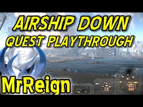 FALLOUT 4 - AIRSHIP DOWN - Defeating The Brotherhood - Full Quest Playthrough