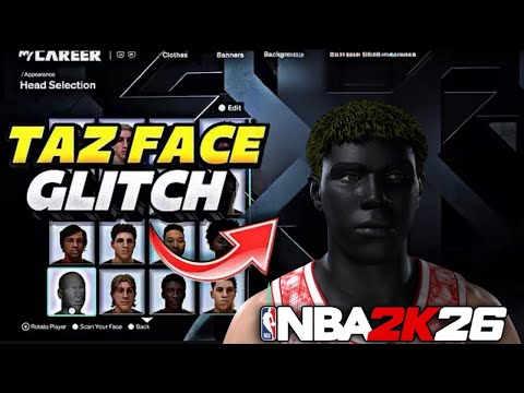 *NEW* HOW TO GET ANY TAZ FACE GLITCH AFTER PATCH IN NBA 2k26! *FILES NEEDED!