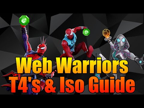 Web Warrior T4 Priority and Iso Guide! - MSF - Marvel Strike Force