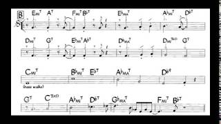 John Coltrane - Moment's Notice - Head And Solo Transcription w/Chord Changes - www.mindformusic.com