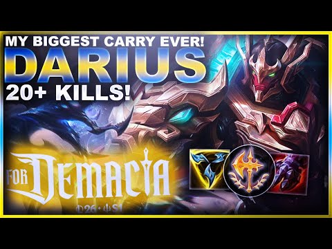 THE BIGGEST SOLO CARRY I'VE EVER DONE!?! DARIUS! | League of Legends