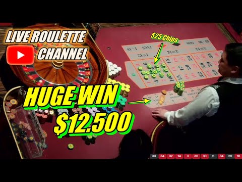 🔴LIVE ROULETTE | 🚨 HUGE WIN 💲12.500 In Real Vegas Casino 🎄 $25 Chips Bets Exclusive ✅ 2025-12-16