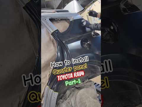 how to install a quarter panel #toyota #rav4 part-1 #autotechnician #autobody #autorepair#carrepair
