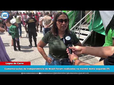 Secretária de educação Ana Maria sobre desfile cívico de 7 de setembro em Lagoa do Carro