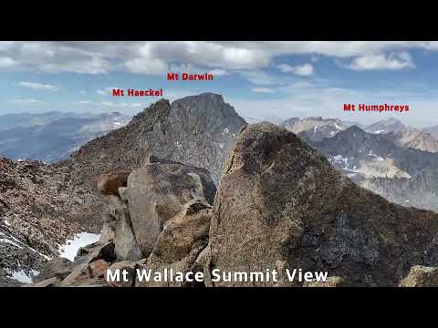 Mt Haeckel&Mt Wallace-360 Degree View from Summit(6/27/2020)
