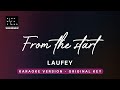 From the start - Laufey (Original Key Karaoke) - Piano Instrumental Cover with Lyrics