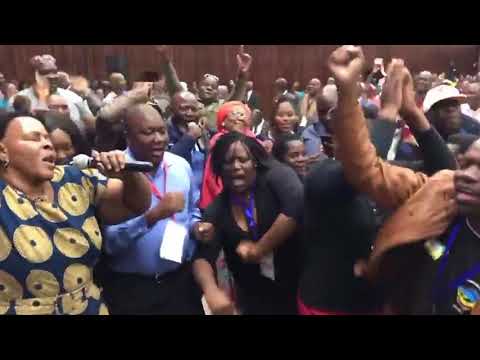 News Update Dancing breaks out at Zanu-PF headquarters 19/11/17