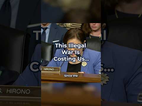 This Illegal War is Costing Us...