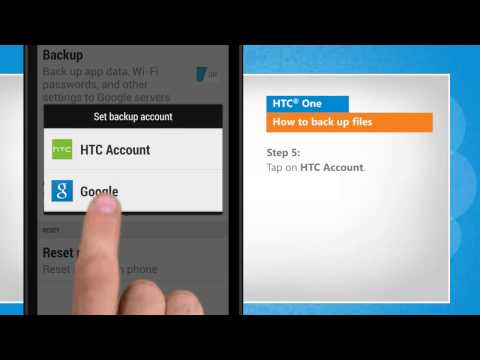 How to back up files in HTC® One