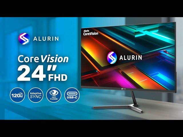 Alurin CoreVision 120IPSLite 24" FHD 120Hz FreeSync Monitor video