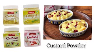 PURAMIO Custard Powder Usage/Recipe | Vanilla, Butterscotch, Mango, Strawberry || PURAMIO