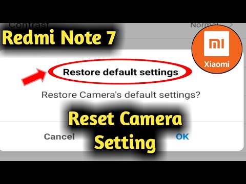 Redmi Note 7, 8 Pro Camera Setting Reset || How to Reset Camera Setting