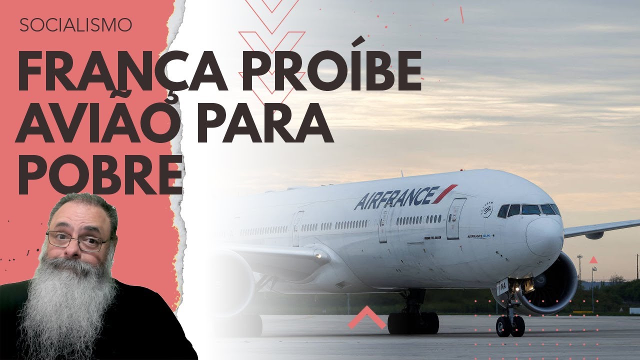 FRANÇA PROÍBE vôos CURTOS apenas para POBRES e CLASSE MÉDIA, porque JATINHOS vão CONTINUAR OPERANDO