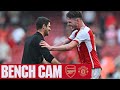 BENCH CAM | Arsenal vs Manchester United (3-1) | A dramatic end at Emirates Stadium!