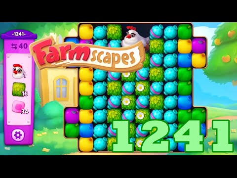 Farmscapes Level 1241 HD Gameplay Walkthrough | 3 - match game | android | ios | pc | GameGo Game