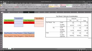 Calculating Sensitivity and Specificity in SPSS and Excel