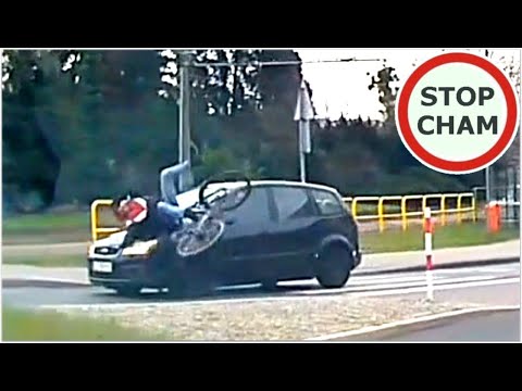 Potrącenie rowerzysty na przejściu dla pieszych