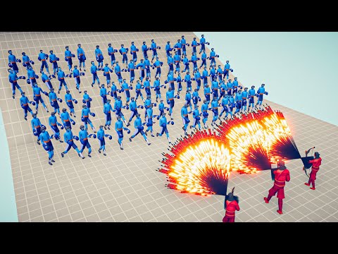 100x BOXER vs 3x EVERY GOD - Totally Accurate Battle Simulator TABS