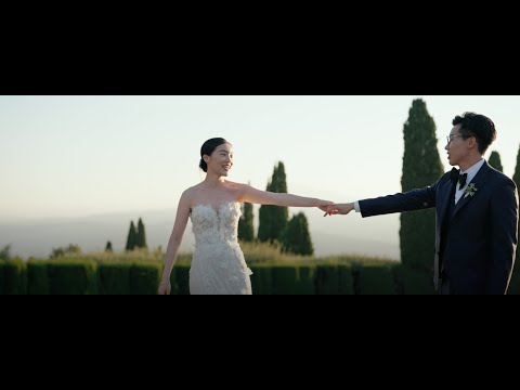 Glam Events: Siyu and Teng, a Destination Wedding at La Foce, Tuscany