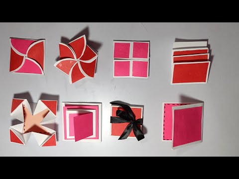 Cómo hacer diferentes tarjetas para la caja explosiva | Tutorial de tarjetas para la caja explosiva