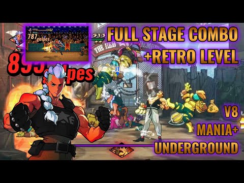 Streets of Rage 4/ V8/ Mania+/ Estel/ Underground Full Stage Combo + Retro Level (227k - WR)!