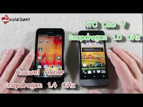 DroidSans Review : HTC One V and Huawei Honor (in Thai)