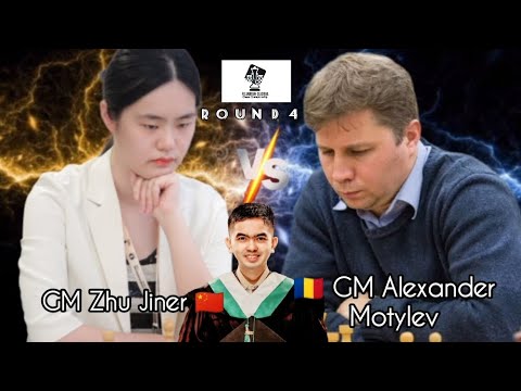 SACRIFICE a Brilliant Knight from WHITE ♟️🌟 | GM Zhu 🇨🇳 vs 🇷🇴 GM Motylev Fujairah Global Round 4 