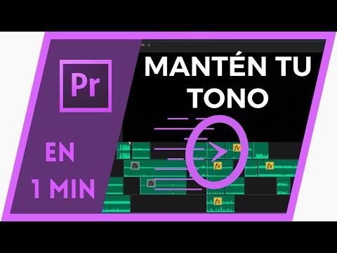 ⏩ Acelerar Audio Sin Cambiar TONO Premiere ⏪ Tutorial en 1 Minuto