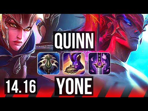 QUINN vs YONE (TOP) | Rank 9, Dominating | TR Challenger | 14.16