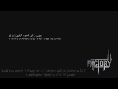 Yamaha DTX400k double bass pedal mod