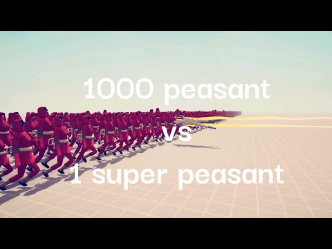 1000 normal peasants vs 1 super peasant in tabs.